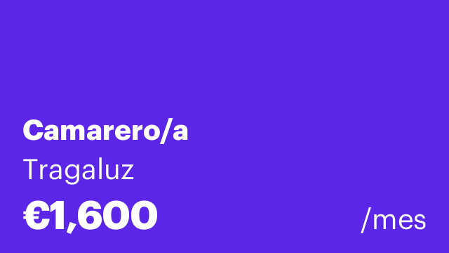 Camarero/a