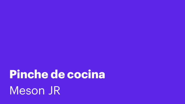 Pinche de cocina