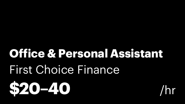 Office & Personal Assistant