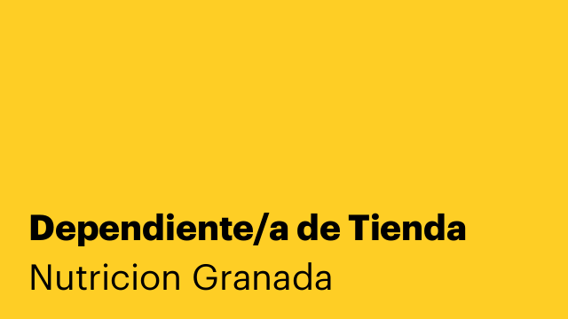 Dependiente/a de Tienda