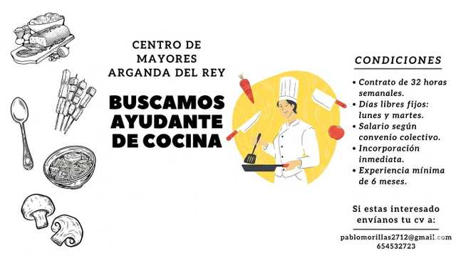 Ayudante/a de Cocina