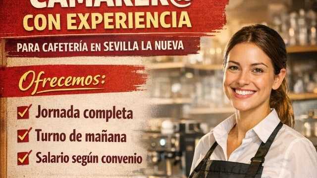 Camarero/a de barra y sala