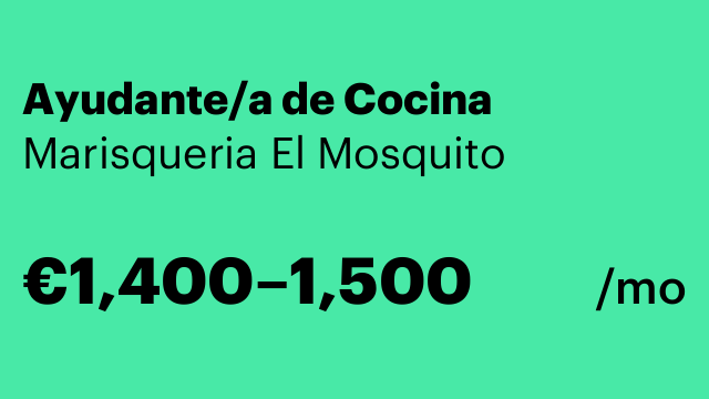 Ayudante/a de Cocina
