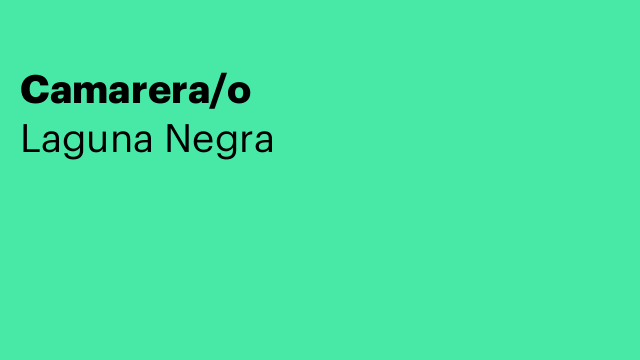 Camarera/o