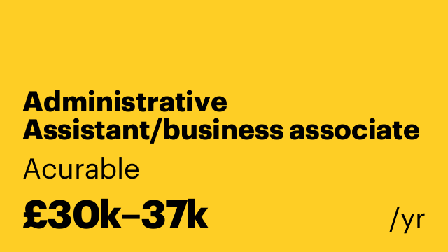 Administrative Assistant/business associate