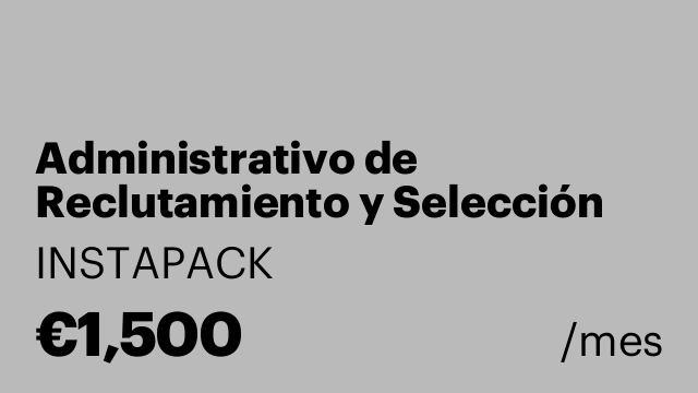 Administrativo de Reclutamiento y Selección para Food Delivery Madrid