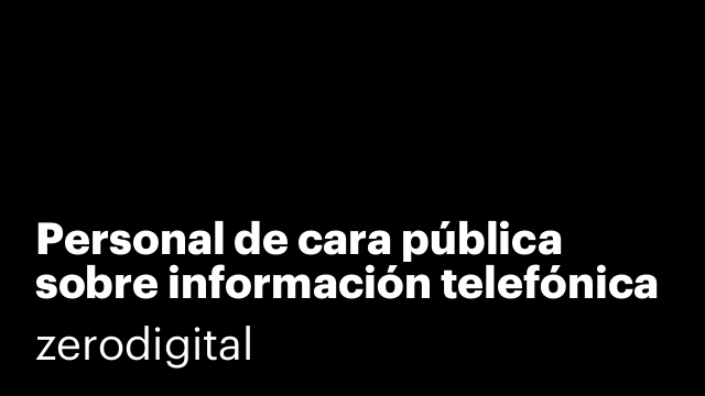 Personal de cara pública sobre información telefónica
