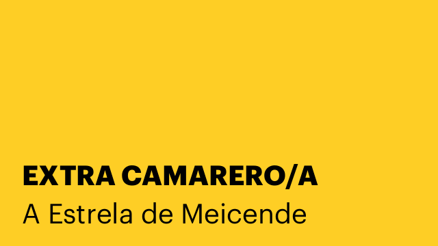 EXTRA CAMARERO/A