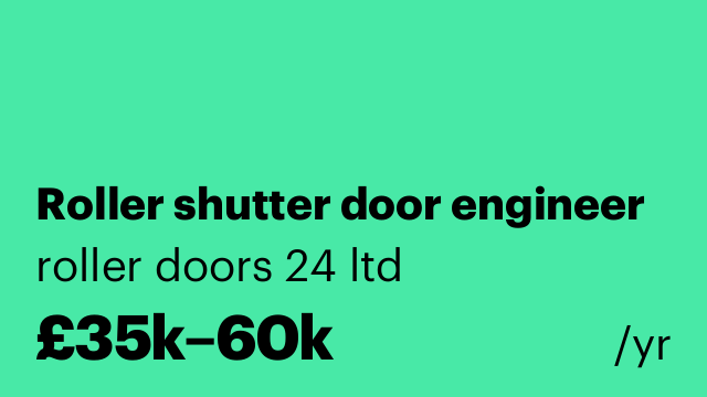 Roller shutter door engineer