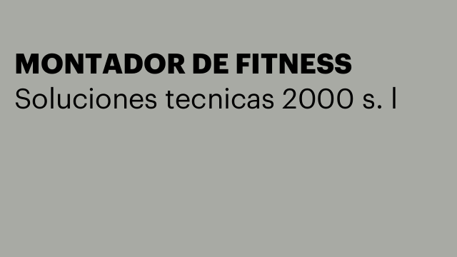 MONTADOR DE FITNESS