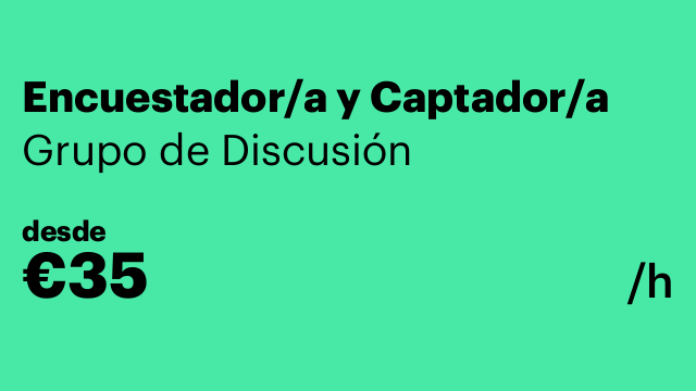 Encuestador/a y Captador/a