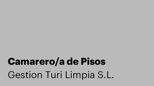 Camarero/a de Pisos