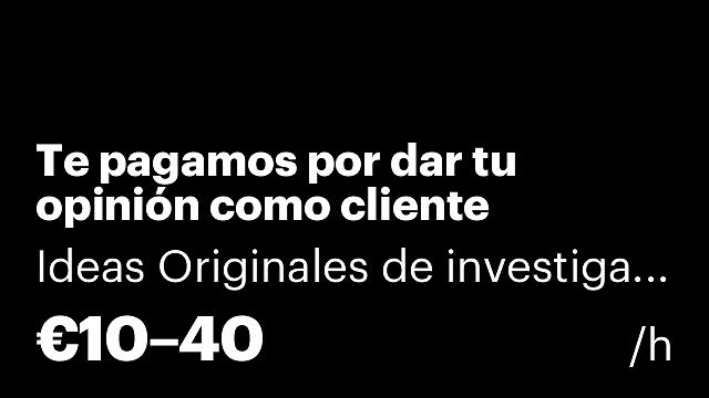Te pagamos por dar tu opinión como cliente