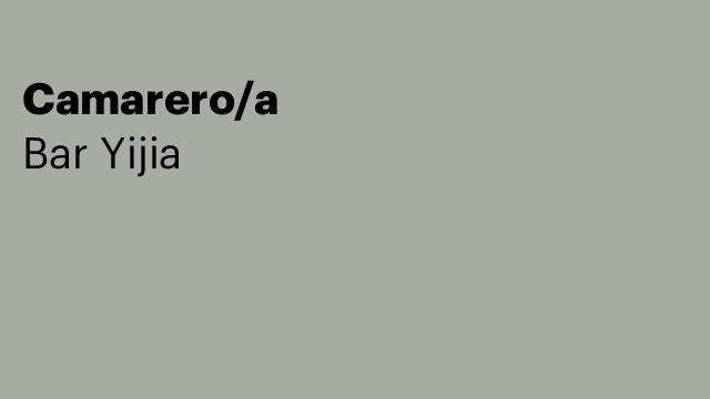 Camarero/a