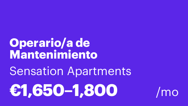 Operario/a de Mantenimiento