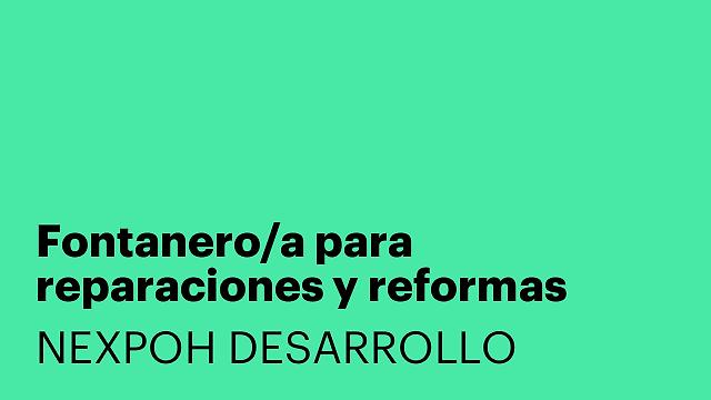 Fontanero/a para reparaciones y reformas