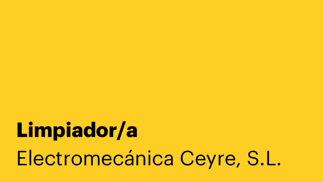 Limpiador/a