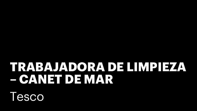 TRABAJADORA DE LIMPIEZA – CANET DE MAR