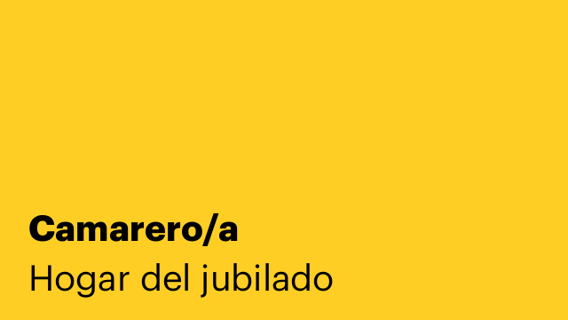 Camarero/a