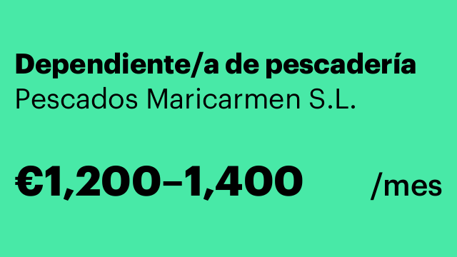 Dependiente/a de pescadería