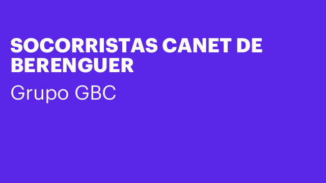 SOCORRISTAS CANET DE BERENGUER