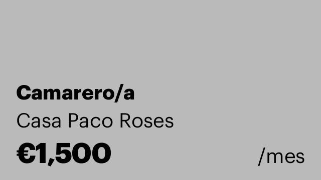 Camarero/a