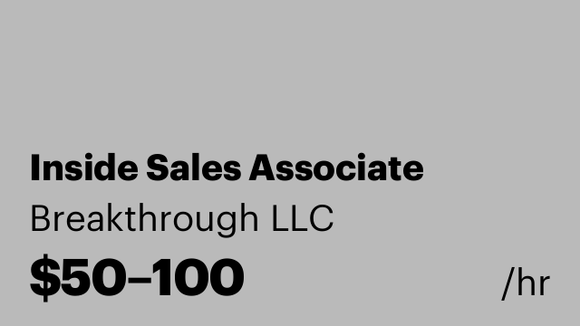 Inside Sales Associate