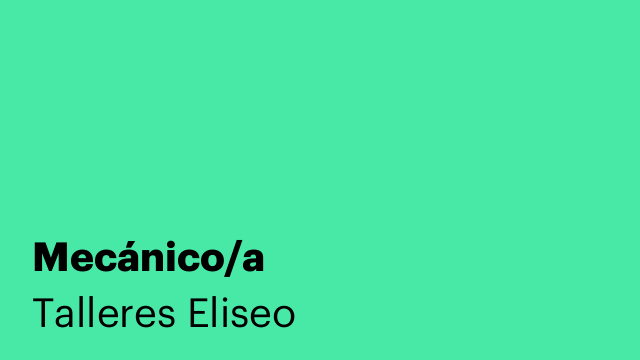 Mecánico/a