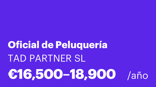Oficial de Peluquería