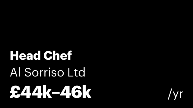 Head Chef