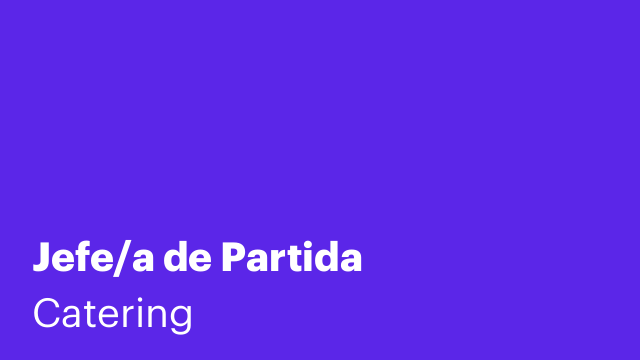Jefe/a de Partida