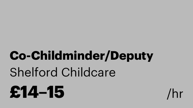 Co-Childminder/Deputy
