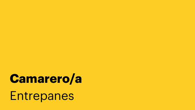 Camarero/a