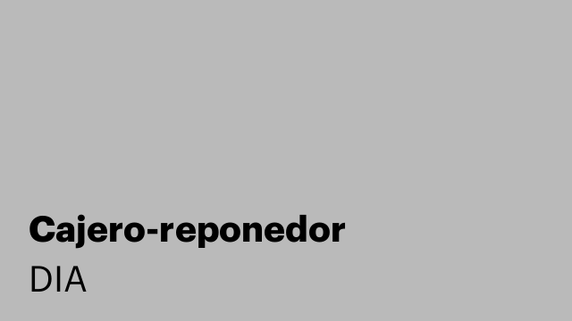 Cajero-reponedor