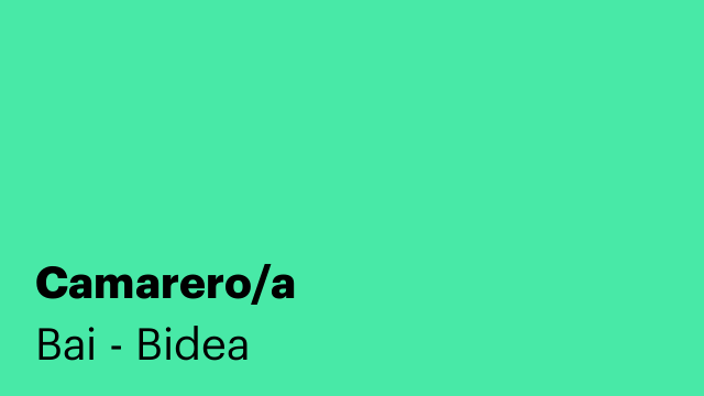 Camarero/a