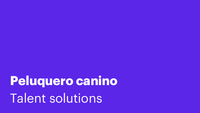 Peluquero canino