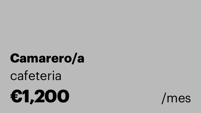 Camarero/a