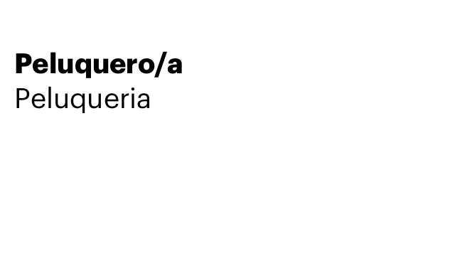 Peluquero/a