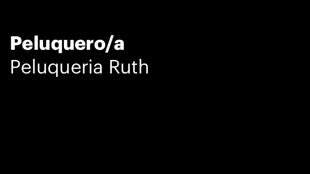 Peluquero/a