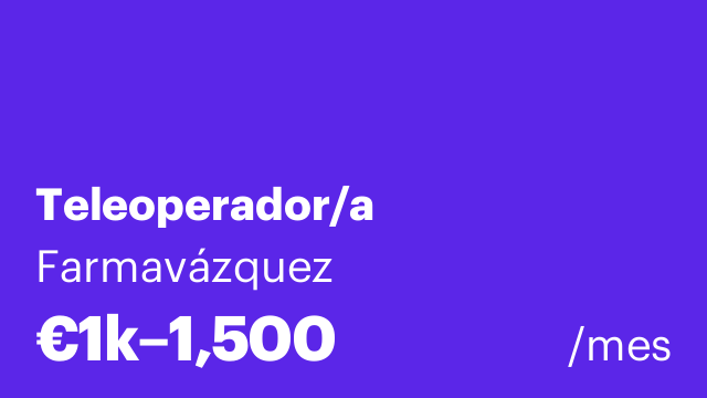 Teleoperador/a
