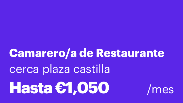Camarero/a de Restaurante