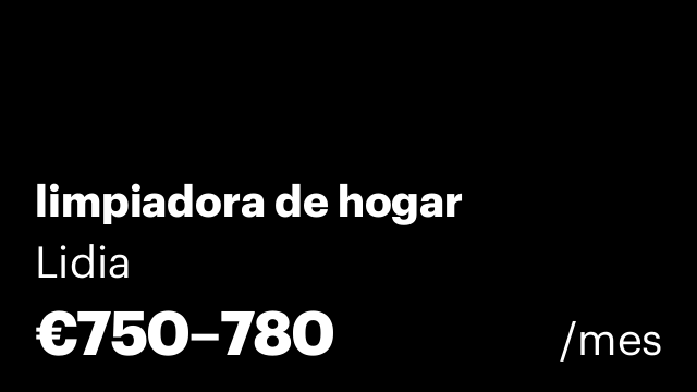limpiadora de hogar