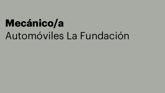 Mecánico/a