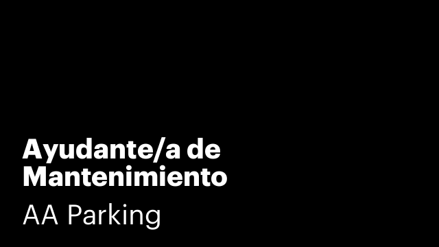 Ayudante/a de Mantenimiento