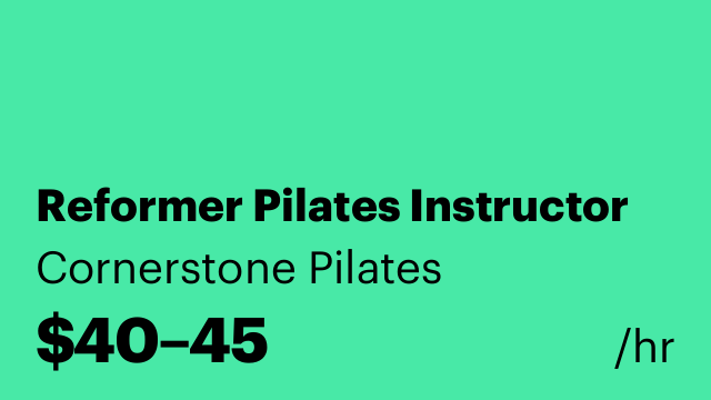 Reformer Pilates Instructor