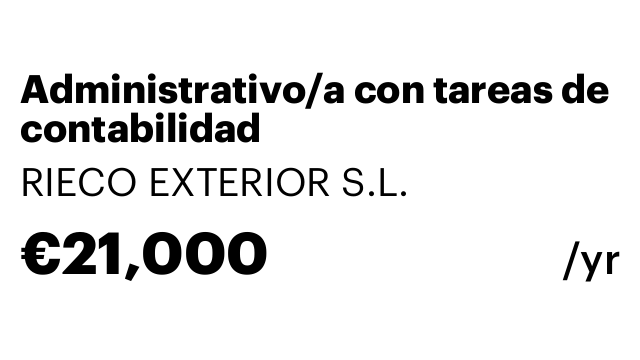 Administrativo/a con tareas de contabilidad
