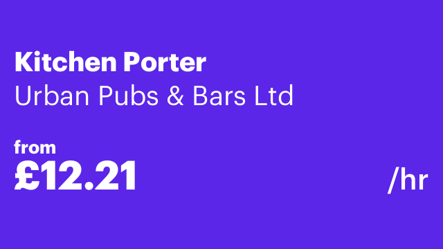 Kitchen Porter