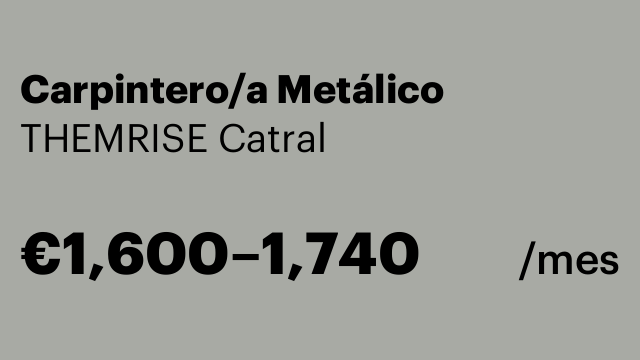 Carpintero/a Metálico