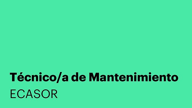 Técnico/a de Mantenimiento