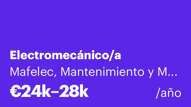 Electromecánico/a